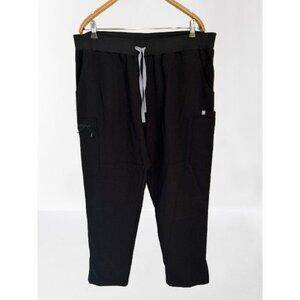 FIGS Black Pants Zipped Legs Pockets Size 2XL/P